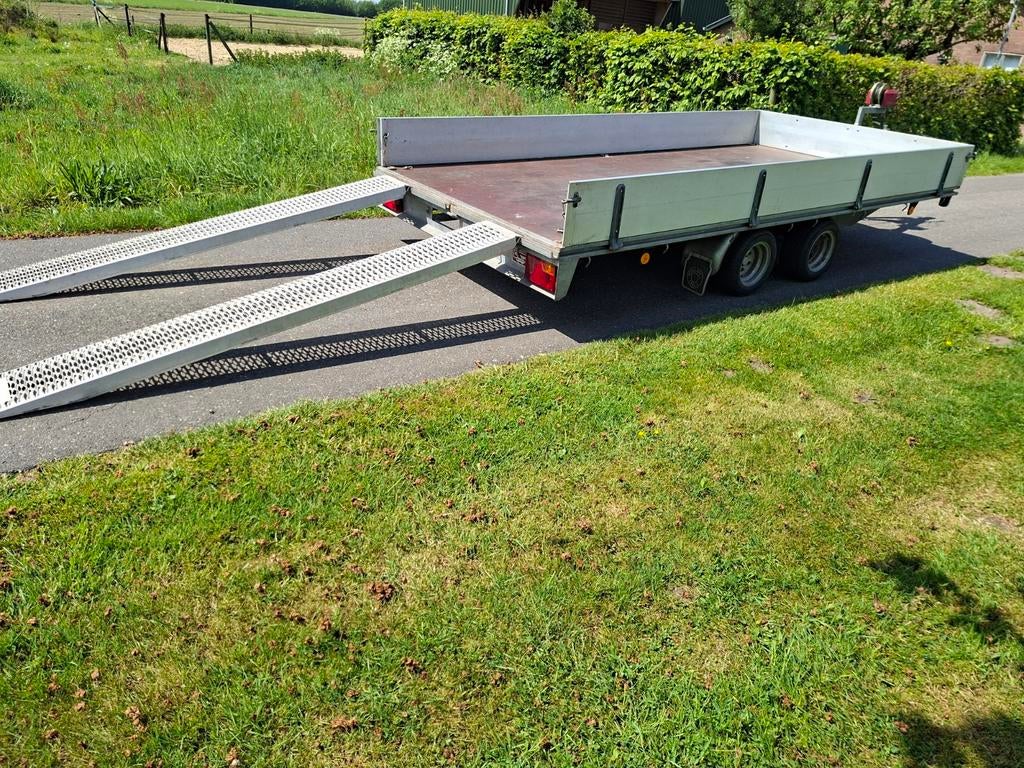 Pijnappel plateauwagen/multitransporter/machinetransporter, Ophalen, Gebruikt