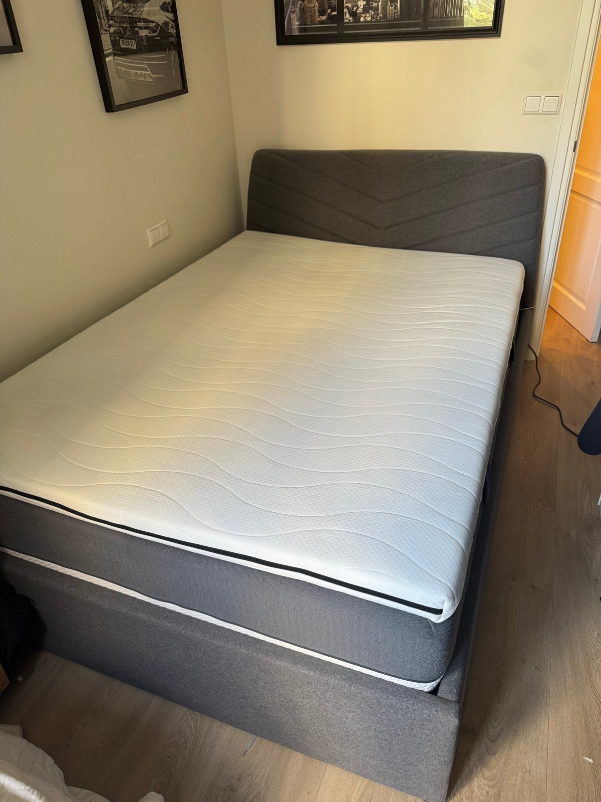 140x200 tweepersoonsbed ZSM OPHALEN in Ams, Huis en Inrichting, Slaapkamer | Bedden, Ophalen, Tweepersoons, 140 cm, Zo goed als nieuw