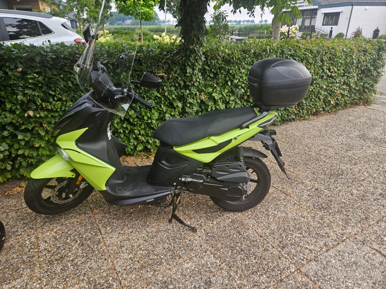 scooter Kymco Super 8 E5, Fietsen en Brommers, Scooters | Kymco, Ophalen, Maximaal 45 km/u, Zo goed als nieuw, Benzine
