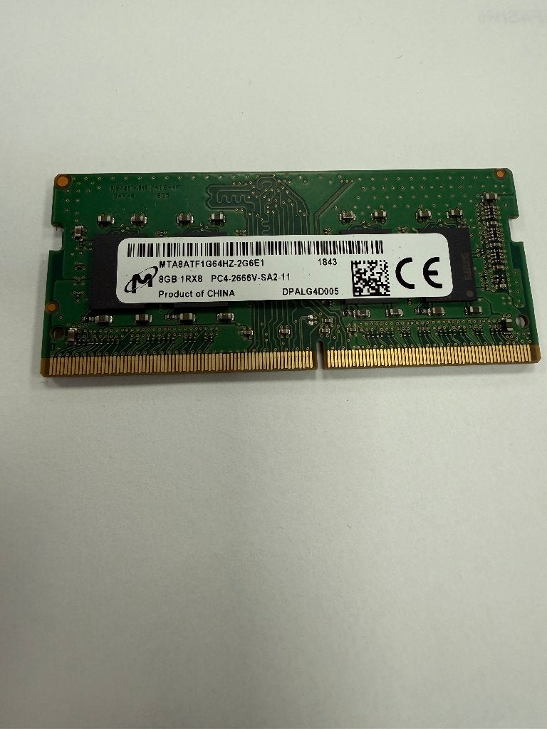 Micron 8GB DDR4 SO-DIMM (MTA8ATF1G64HZ-2G6E1), Computers en Software, RAM geheugen, DDR4, 8 GB, Ophalen of Verzenden, Zo goed als nieuw