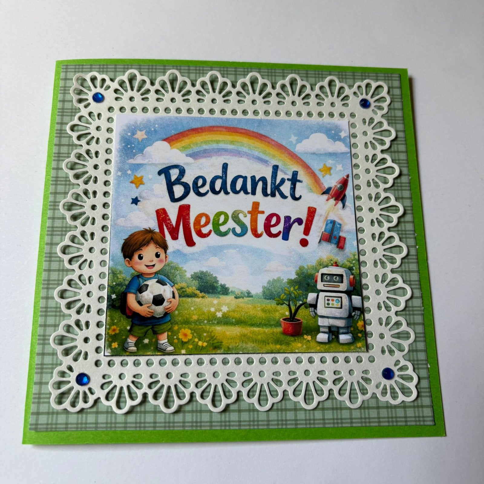 Kaart bedankt meester 1, Ophalen of Verzenden, Nieuw, Overige thema's