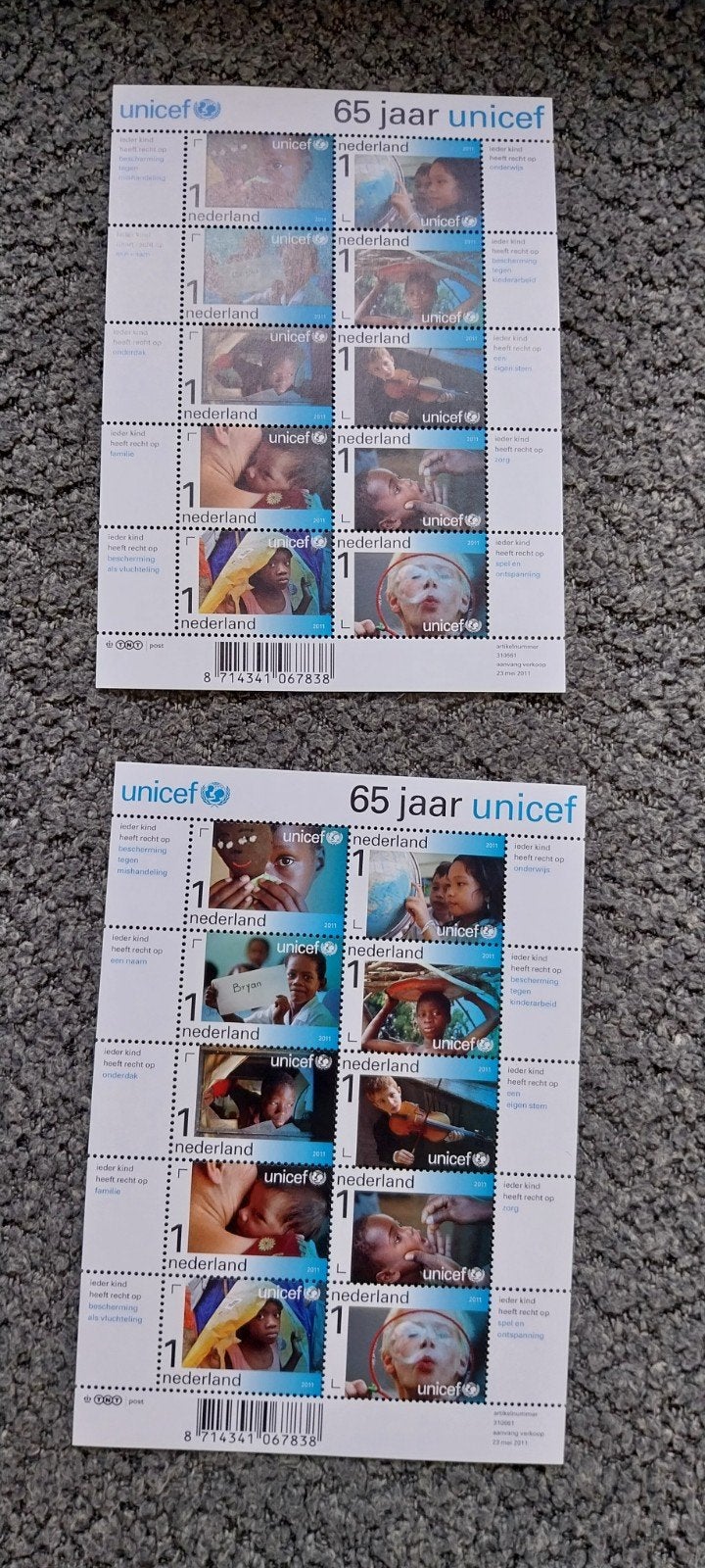 Unicef  2011, Ophalen of Verzenden