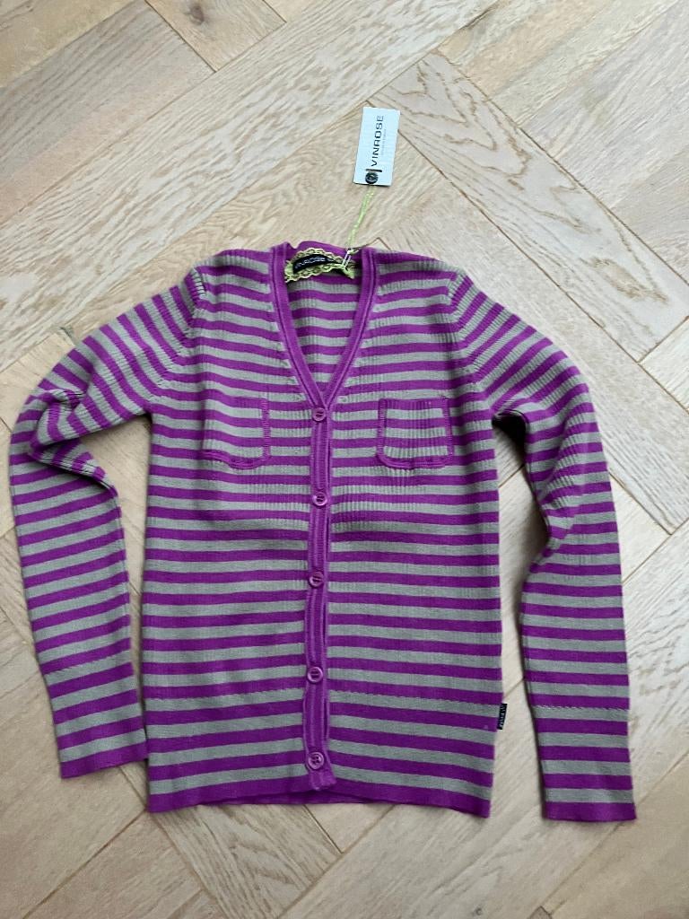 nieuw gestreept vest van Vinrose maat 122/128, Vinrose, Meisje, Trui of Vest, Nieuw