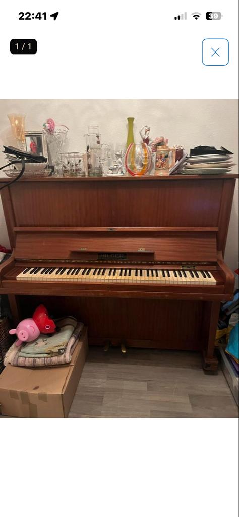 Hilger Piano - Klassiek en Elegant, Muziek en Instrumenten, Piano's, Ophalen of Verzenden, Gebruikt, Bruin, Piano