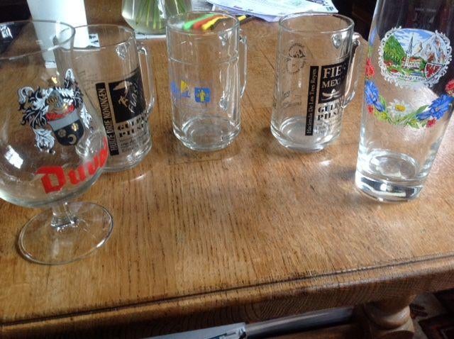 Bierpullen - 11 verschillende, Ophalen of Verzenden, Zo goed als nieuw, Bierglas