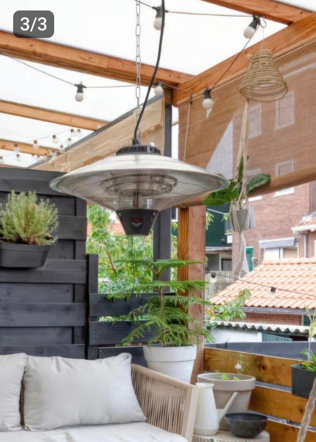 terrasverwarmer, Ophalen, Zo goed als nieuw, Elektrisch, Plafond