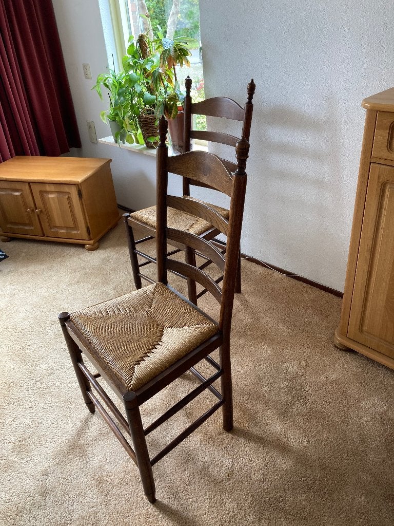 Eetstoelen, Ophalen, Gebruikt, Overige kleuren, Riet of Rotan