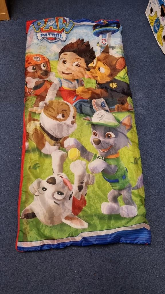 Paw Patrol 1-persoons slaapzak, Caravans en Kamperen, Slaapzakken, Ophalen of Verzenden, Gebruikt