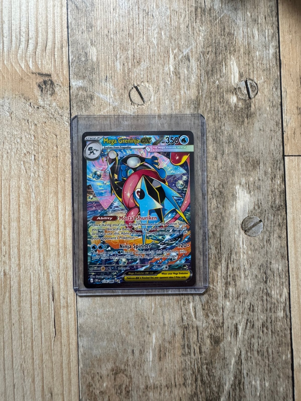 Mega Greninja EX 116 TOP STAAT!, Ophalen of Verzenden, Nieuw