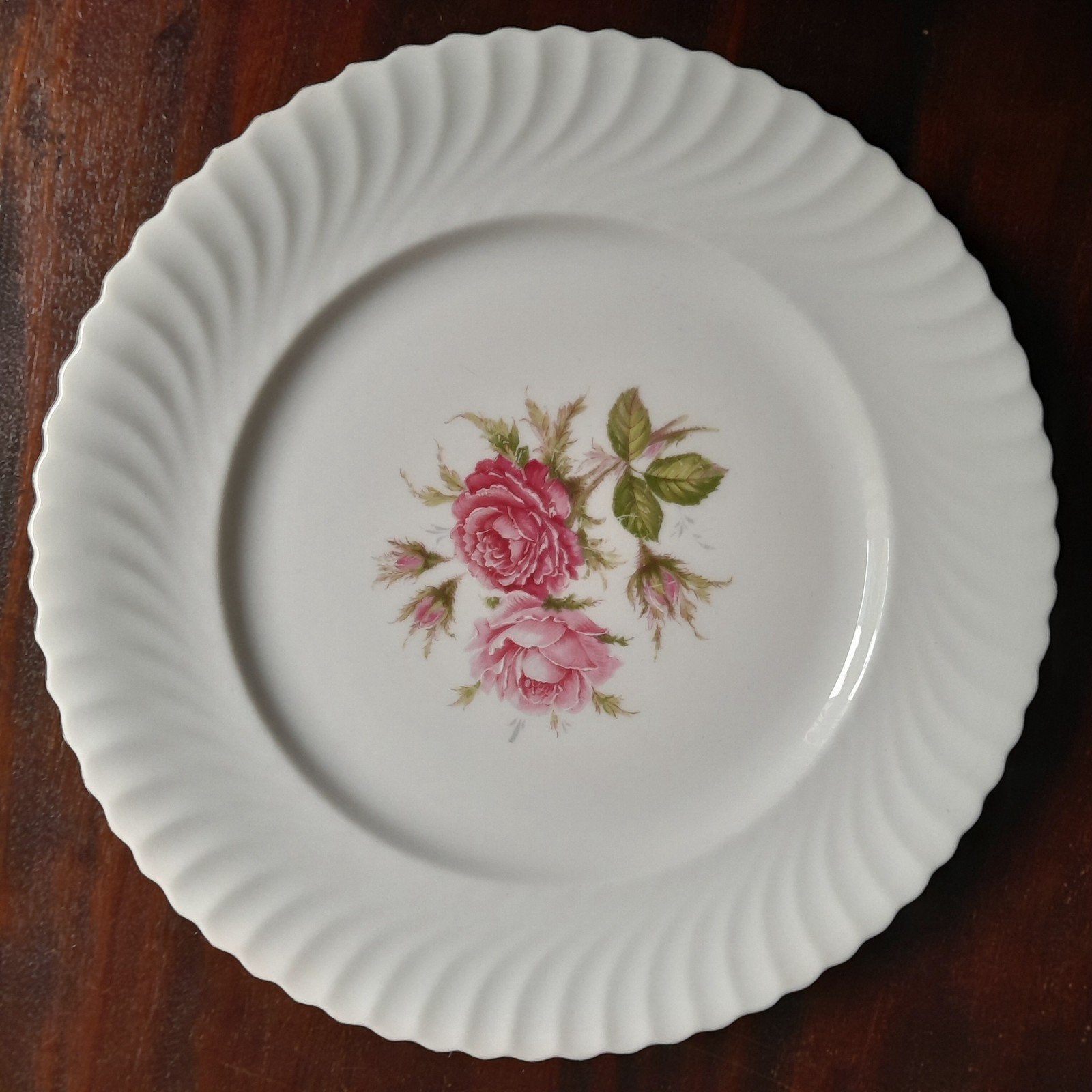 Kaiser Moosrose Porseleinen Borden  met Rozen Decor, Ophalen of Verzenden