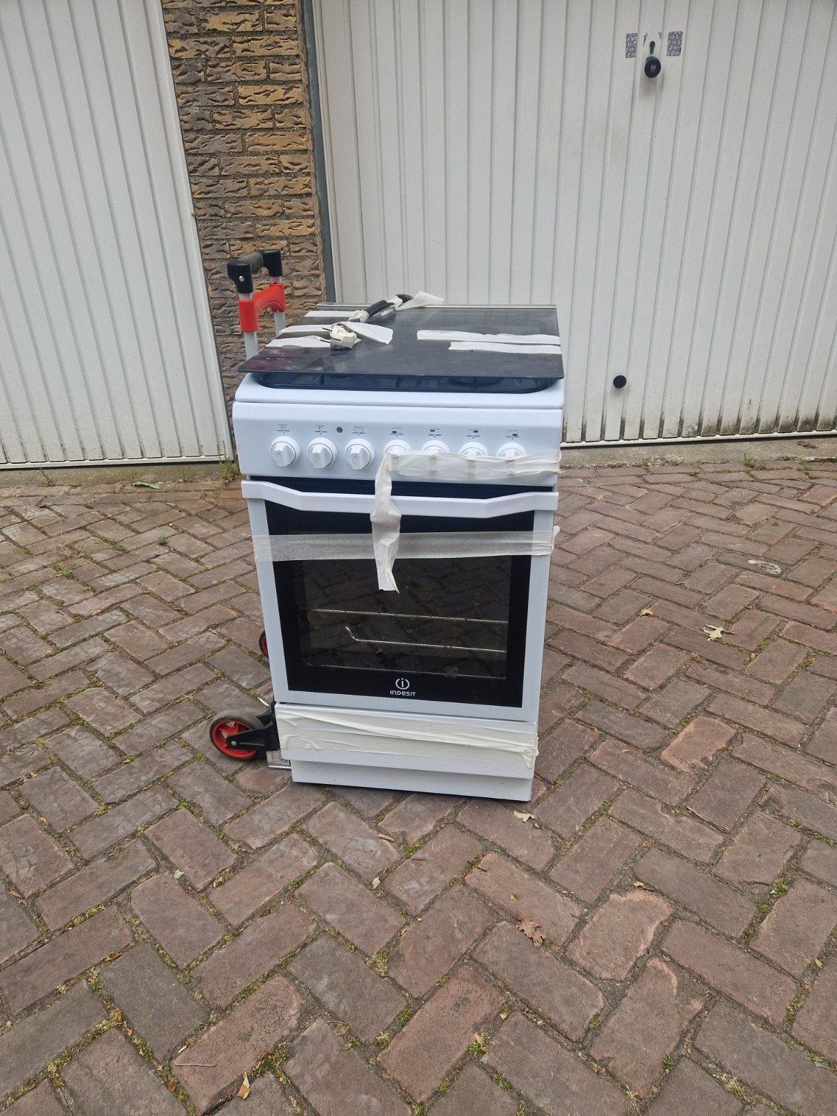 Fornuis, Witgoed en Apparatuur, Zo goed als nieuw, Gas, Vrijstaand, 85 tot 90 cm