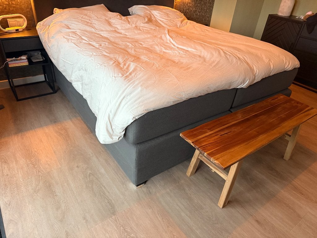 Elektrische boxspring Swiss sense, Ophalen, Gebruikt, Tweepersoons, 180 cm
