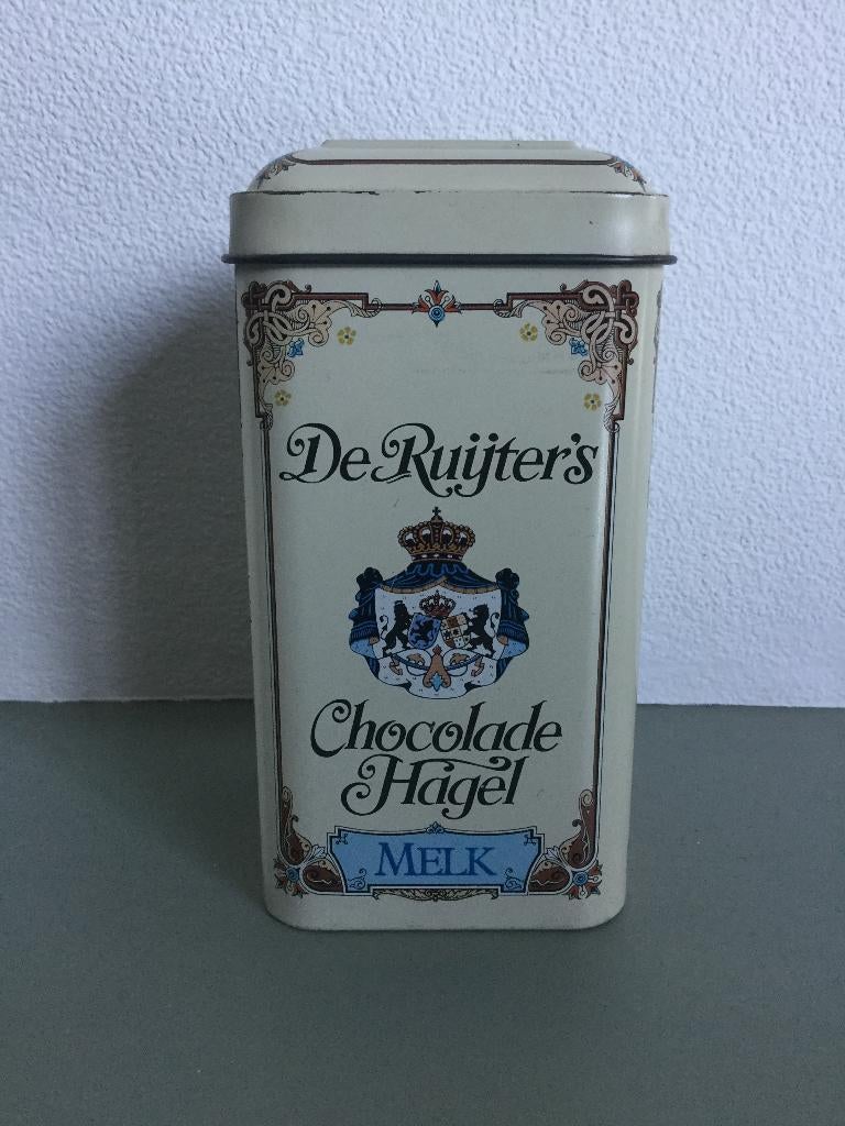 De Ruijter blik Chocoladehagel Melk, Ophalen of Verzenden, Gebruikt, Overige, Overige merken