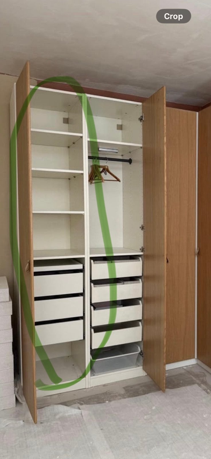 1 Pax wardrobe, Ophalen, Zo goed als nieuw, Hout, Overige typen