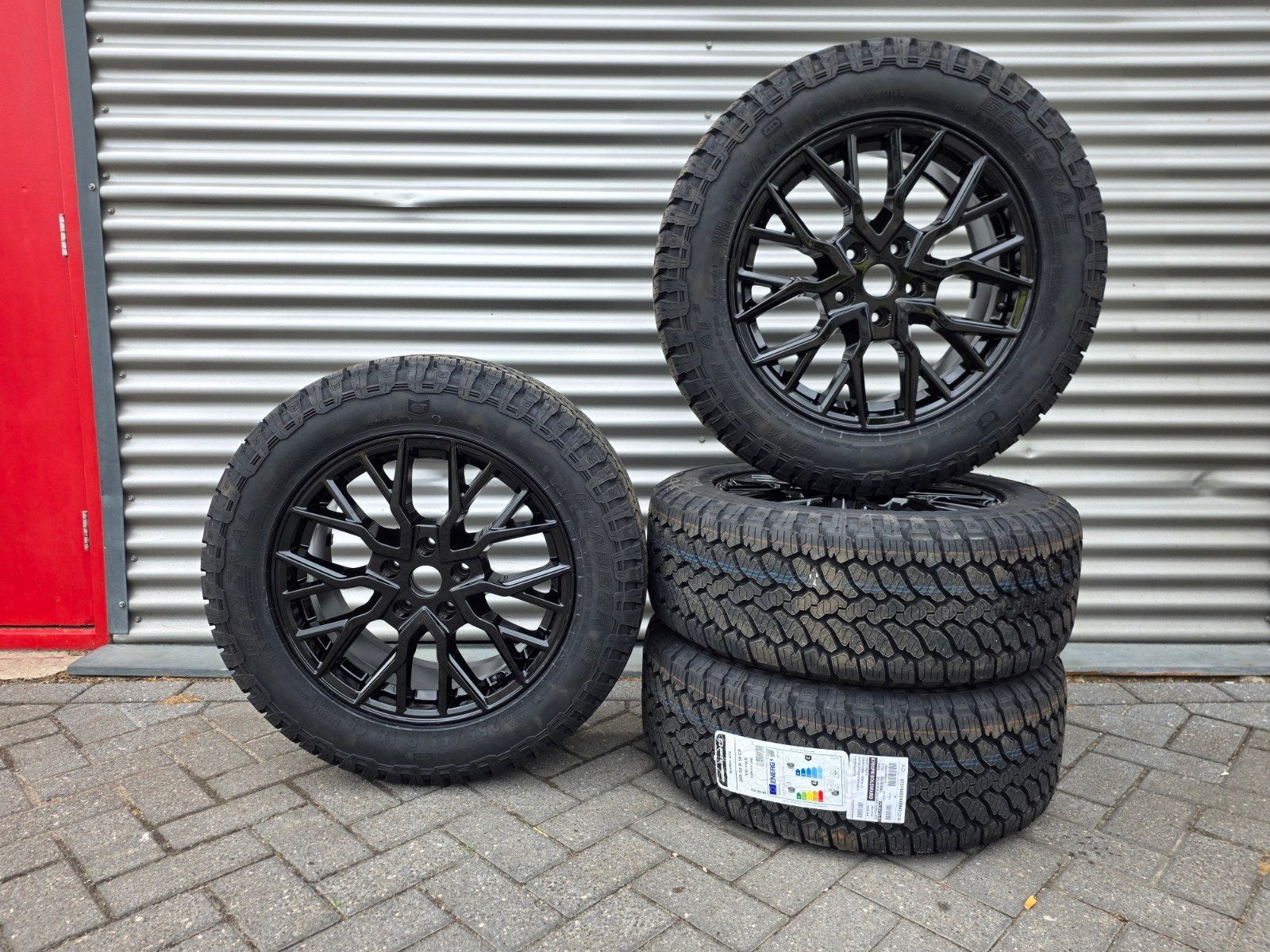 Aluminium velgen set met banden volkswagen crafter, 18 inch, 255 mm, Banden en Velgen, Nieuw