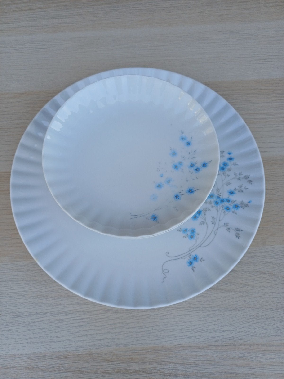 Gebaksstel met 6 schotels - Bavaria Porzellan Wunsiedel, Ophalen, Overige merken, Klassiek, Zo goed als nieuw