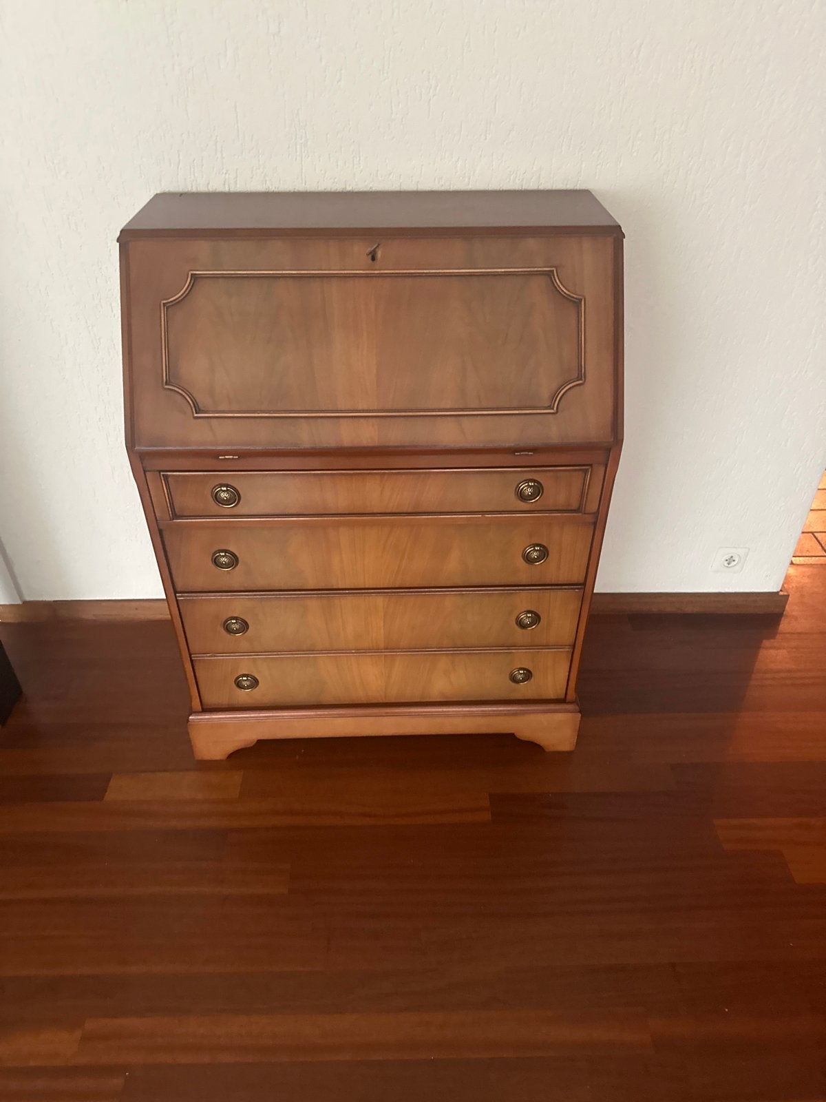 Antiek Secretaire Bureau met Leren Inleg, Ophalen