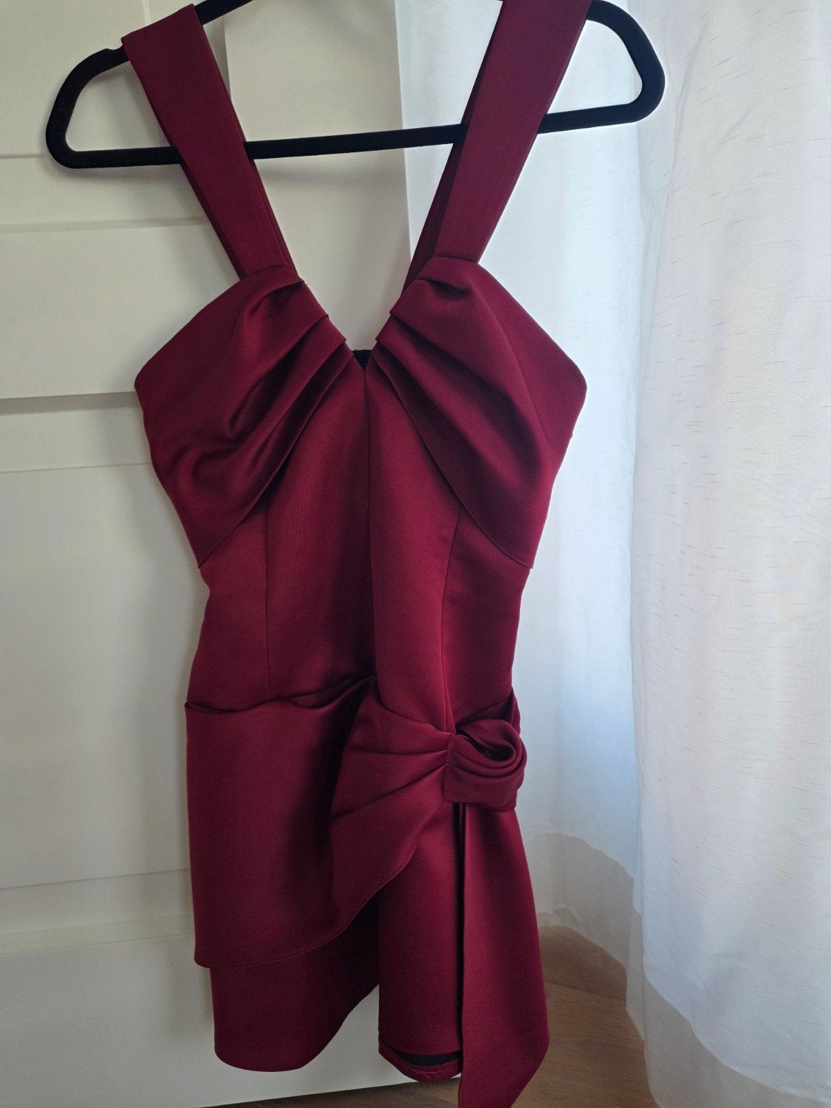 Elegante feestjurk, Zwart, Ophalen of Verzenden, Zo goed als nieuw, Maat 34 (XS) of kleiner