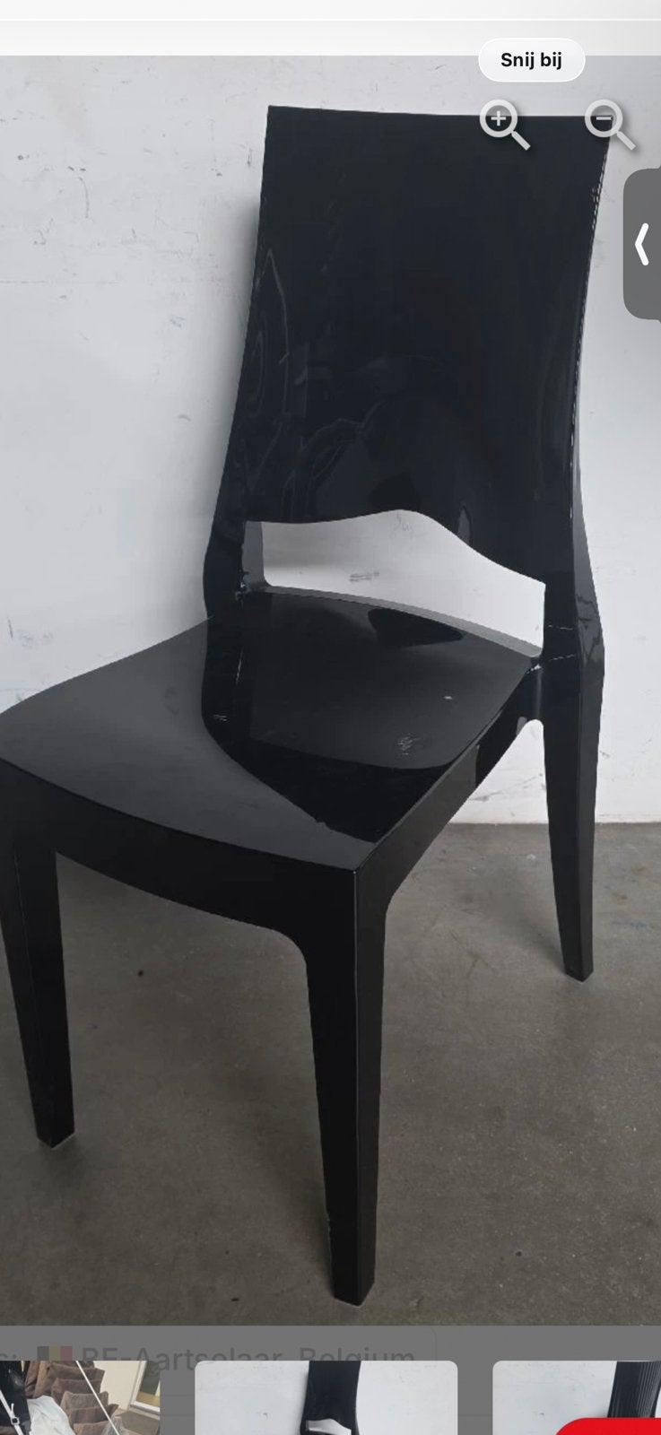 20 stoelen, Ophalen, Kunststof, Zwart, Zo goed als nieuw