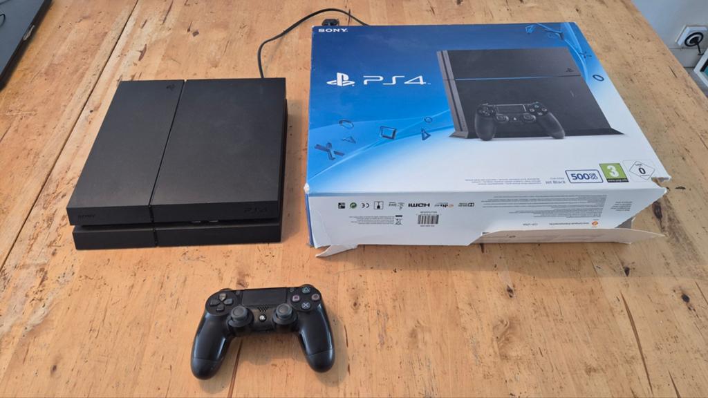 PS4 met controller en originele doos, Ophalen of Verzenden, Met 1 controller, Original, 500 GB