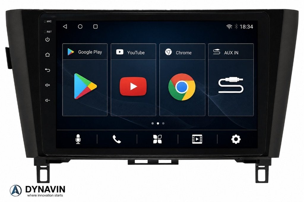autoradio nissan Qashqai apple carplay navigatie android 16