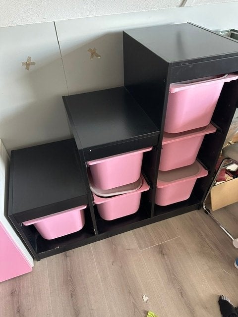 opbergkast Ikea met bakken, Ophalen, Gebruikt, 50 tot 100 cm, Minder dan 100 cm