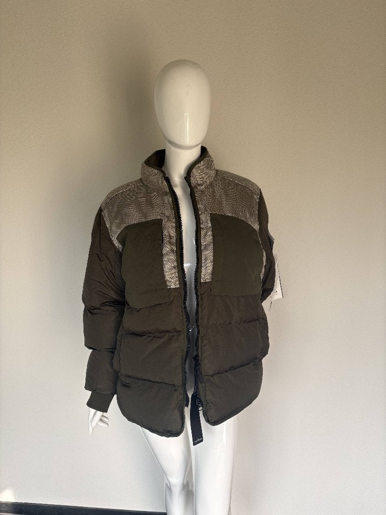 STONE ISLAND MODIFIED PANAMA 6/3 HT NYLON JAS HEREN L GROEN, Maat 52/54 (L), Nieuw, Ophalen of Verzenden, Stone Island