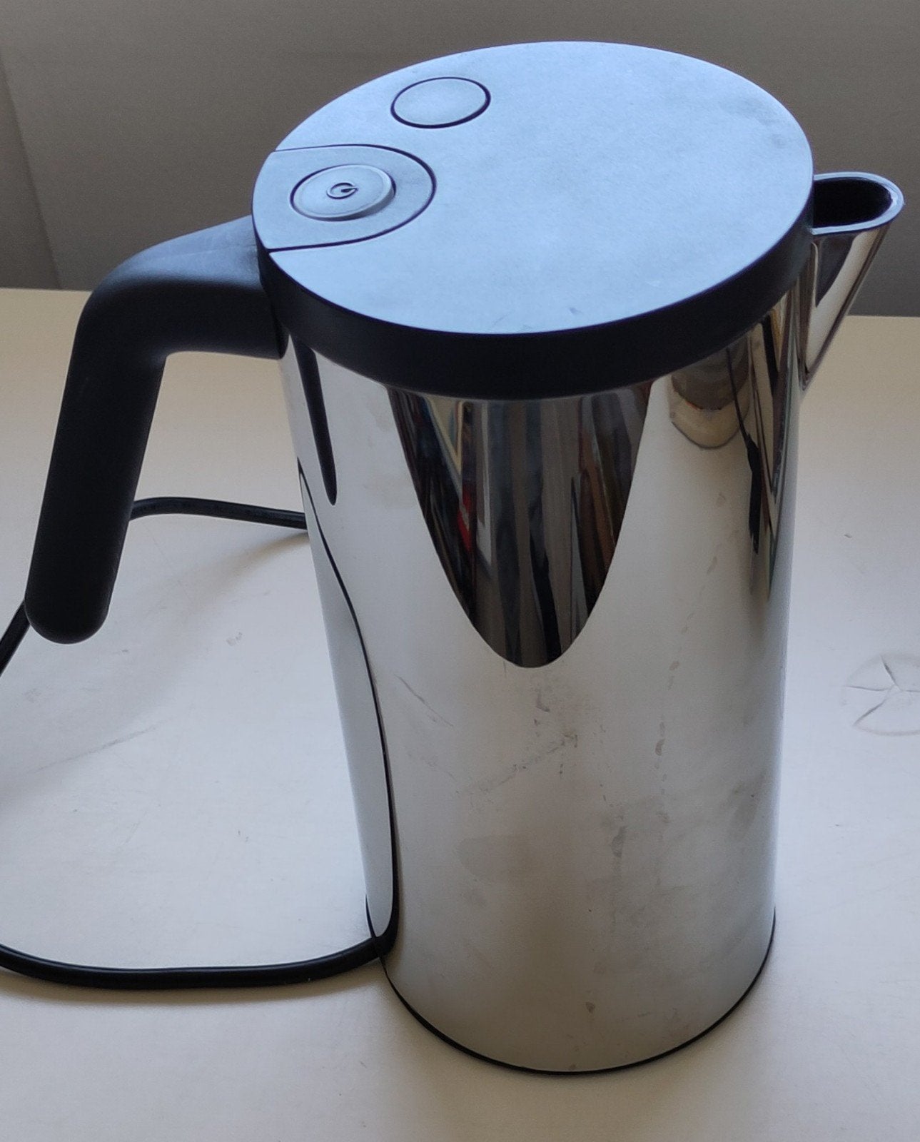 Alessi WA09 Waterkoker RVS, 1 tot 2 liter, Ophalen of Verzenden, Gebruikt, Draadloos