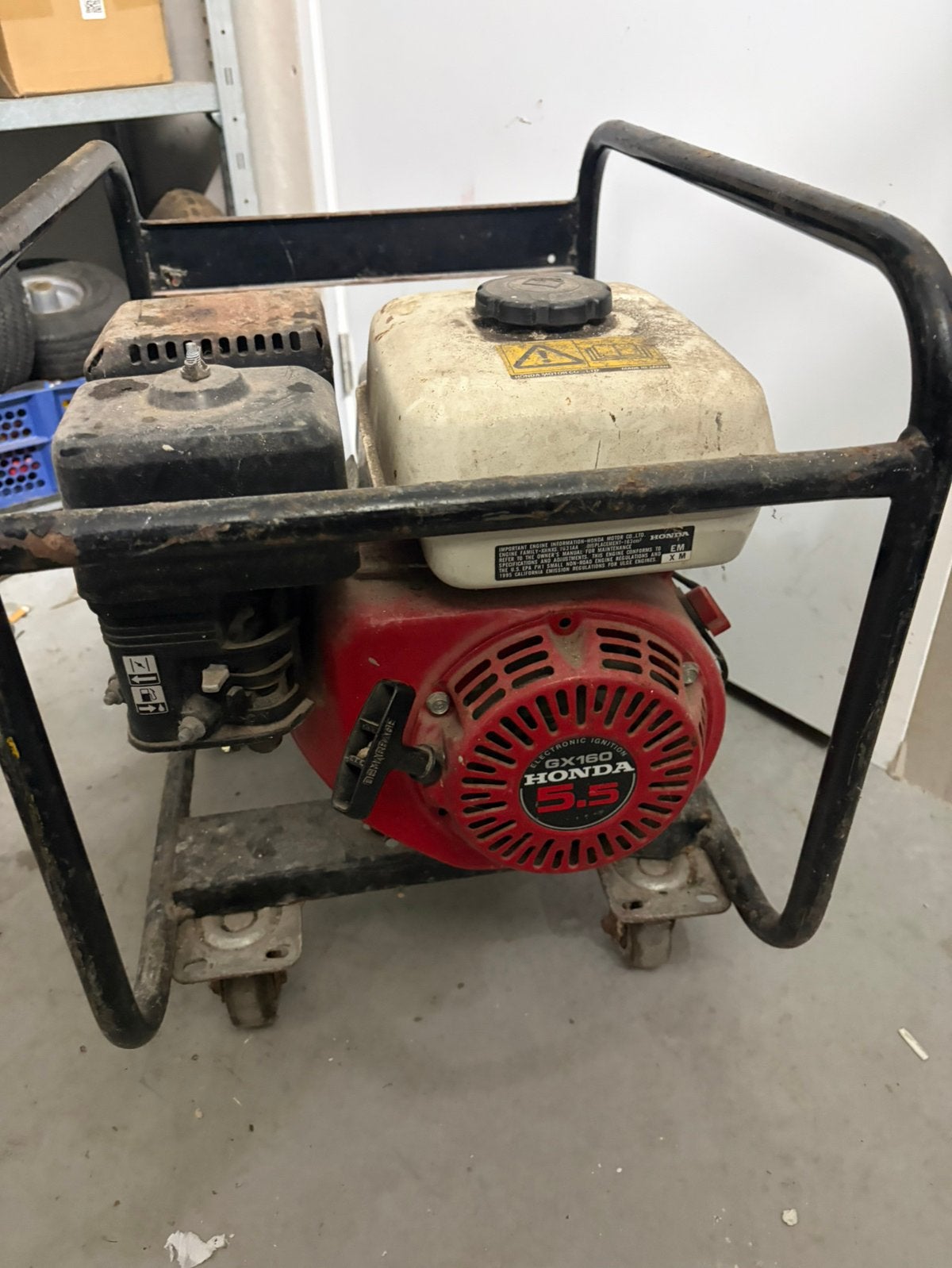 Aggregaat honda gx160 moter, Doe-het-zelf en Verbouw, Ophalen, Zo goed als nieuw, Benzinemotor, 1800 rpm of meer