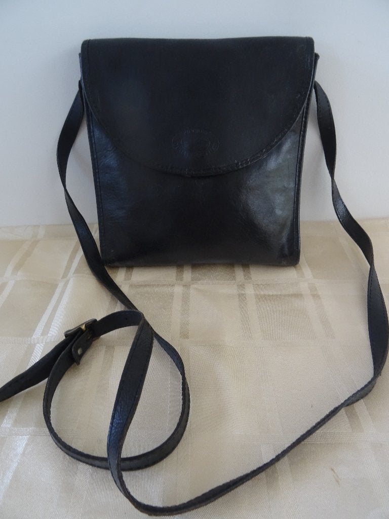 Leren crossbody tas lederen schoudertas Piccione Italy leer, Sieraden, Tassen en Uiterlijk, Ophalen of Verzenden, Zo goed als nieuw