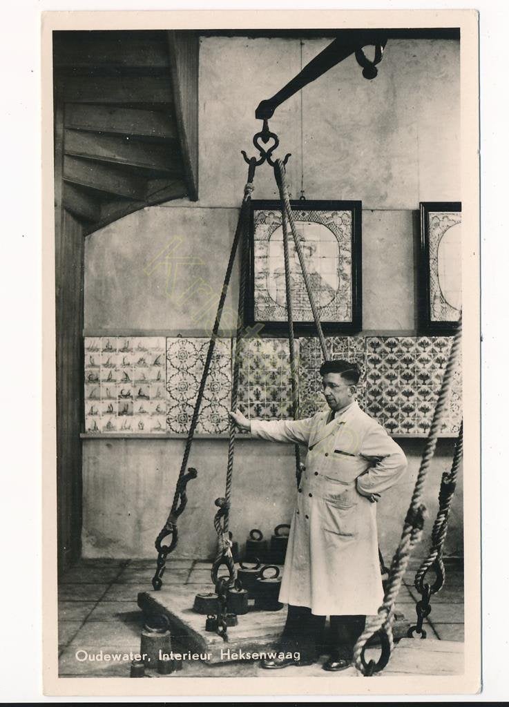 Oudewater - Interieur Heksenwaag [003-6546, Verzamelen, Verzenden, 1940 tot 1960, Ongelopen, Utrecht