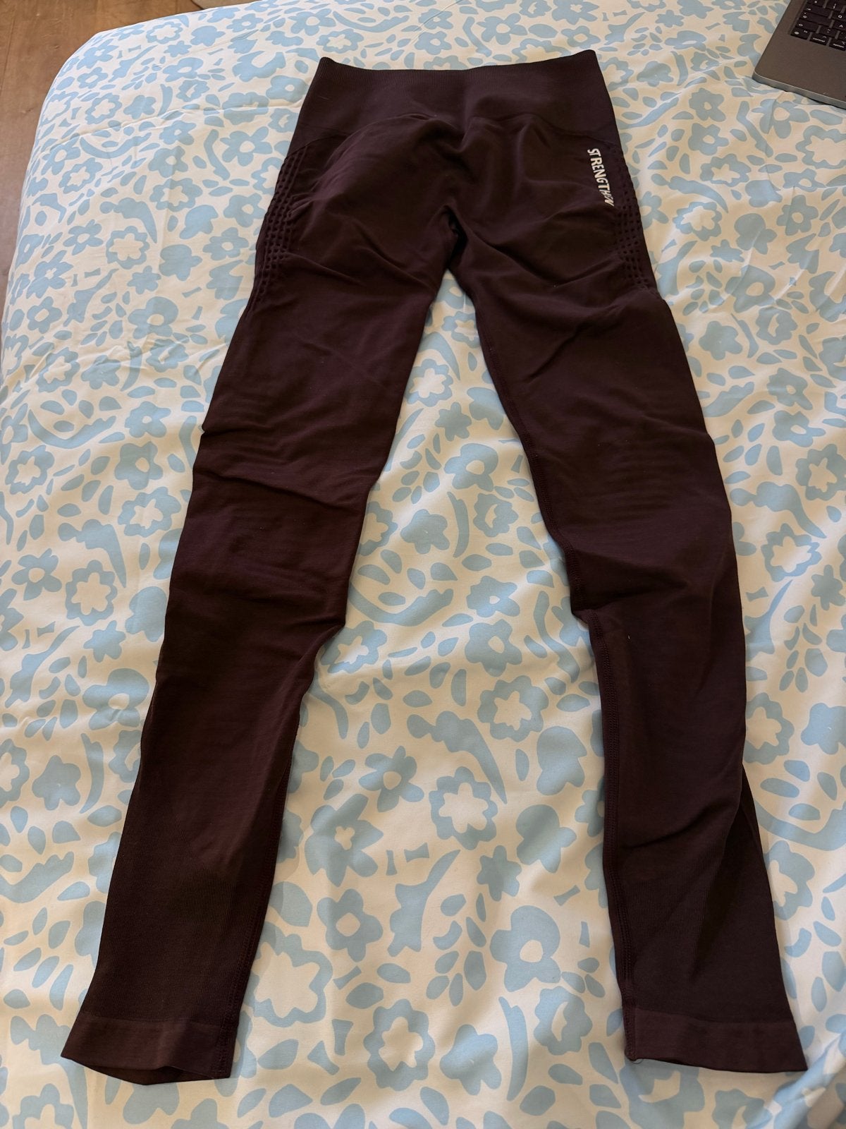 Strengthen Legging - Bruin - Maat XS, Bruin, Verzenden, Maat 34 (XS) of kleiner, Fitness of Aerobics