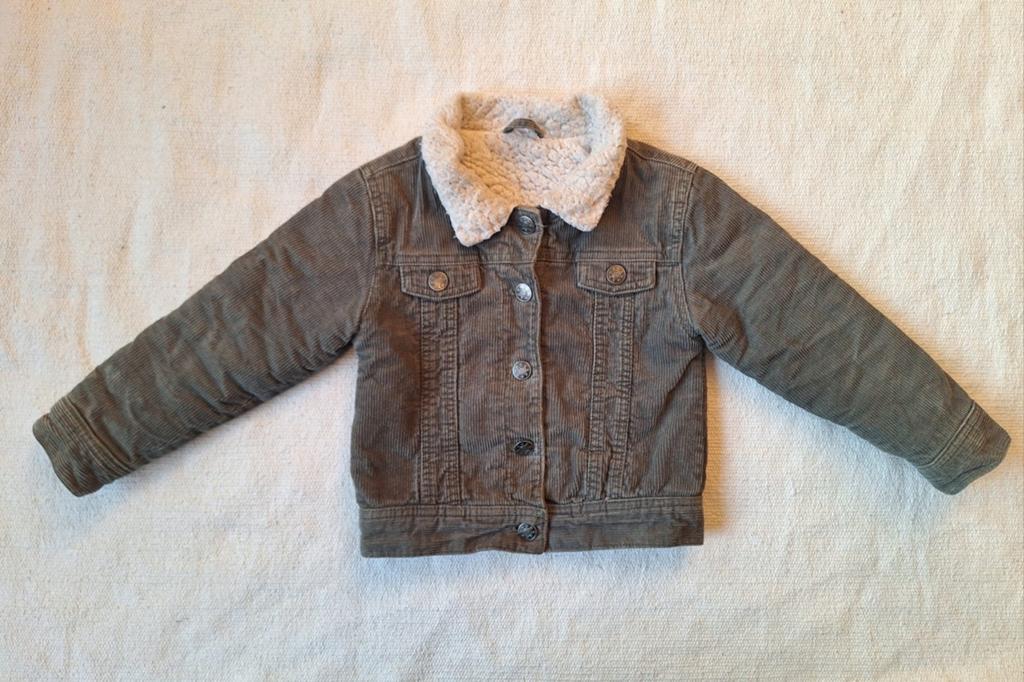 Corduroy Jasje met Teddy Voering - Maat 98/104, Zeeman, Gebruikt, Jongen of Meisje, Ophalen of Verzenden