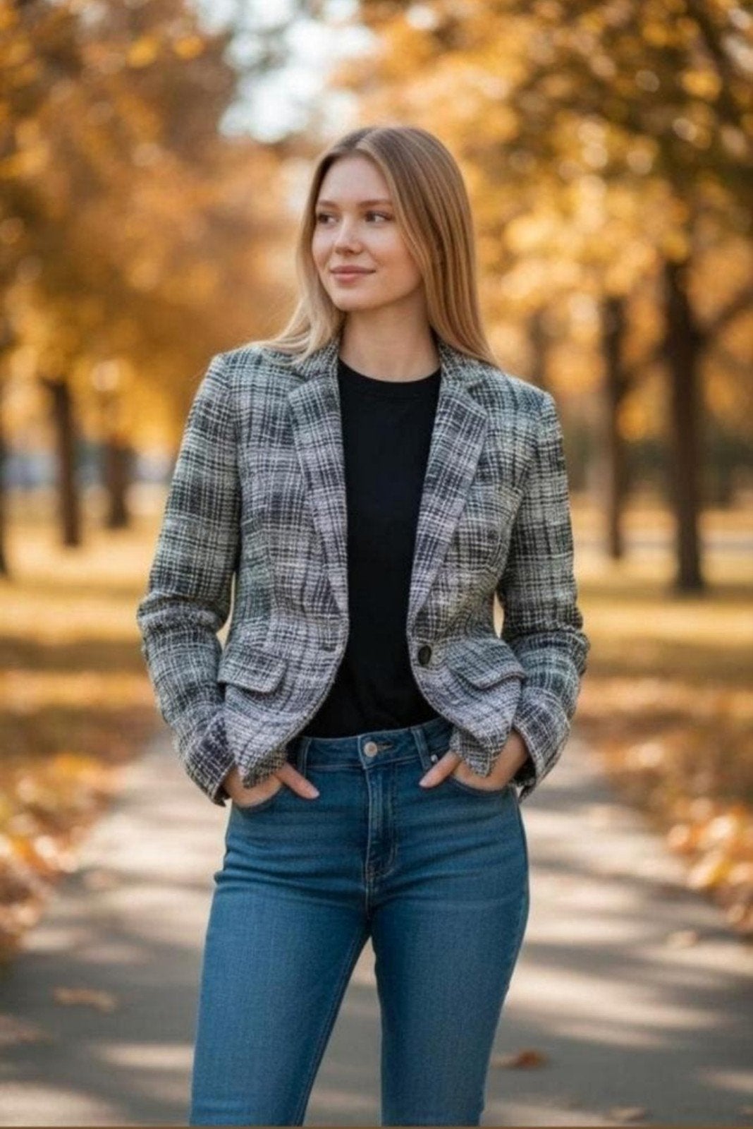 EKSEPT Stijlvolle Lichtgroen/Witte Blazer - Maat XS✨️✨️, EKSEPT, Ophalen of Verzenden, Zo goed als nieuw, Jasje