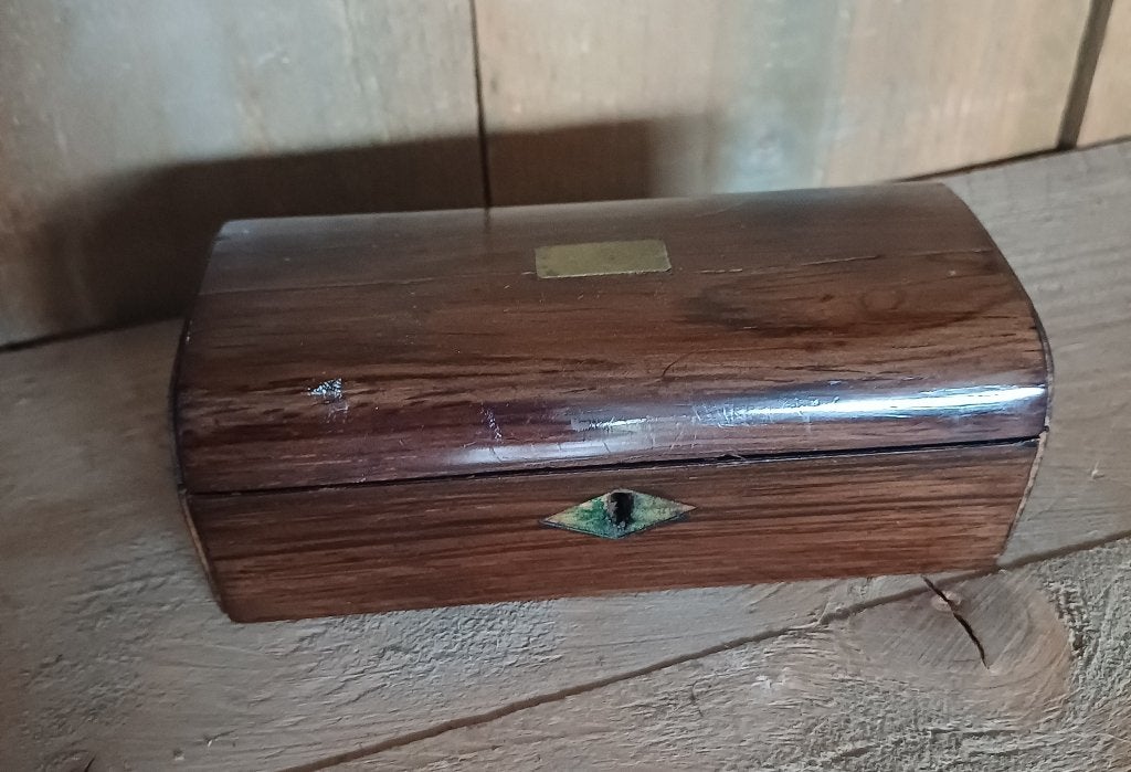 Antieke Palissander houten vorken doosje, Ophalen of Verzenden
