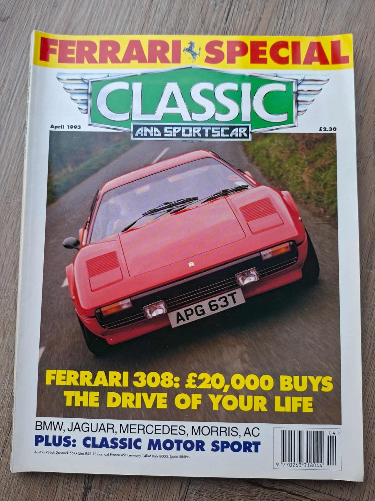 Ferrari Special Classic and Sportscar - April 1993, Ophalen of Verzenden, Gelezen, Ferrari, Classic and Sportscar Magazine