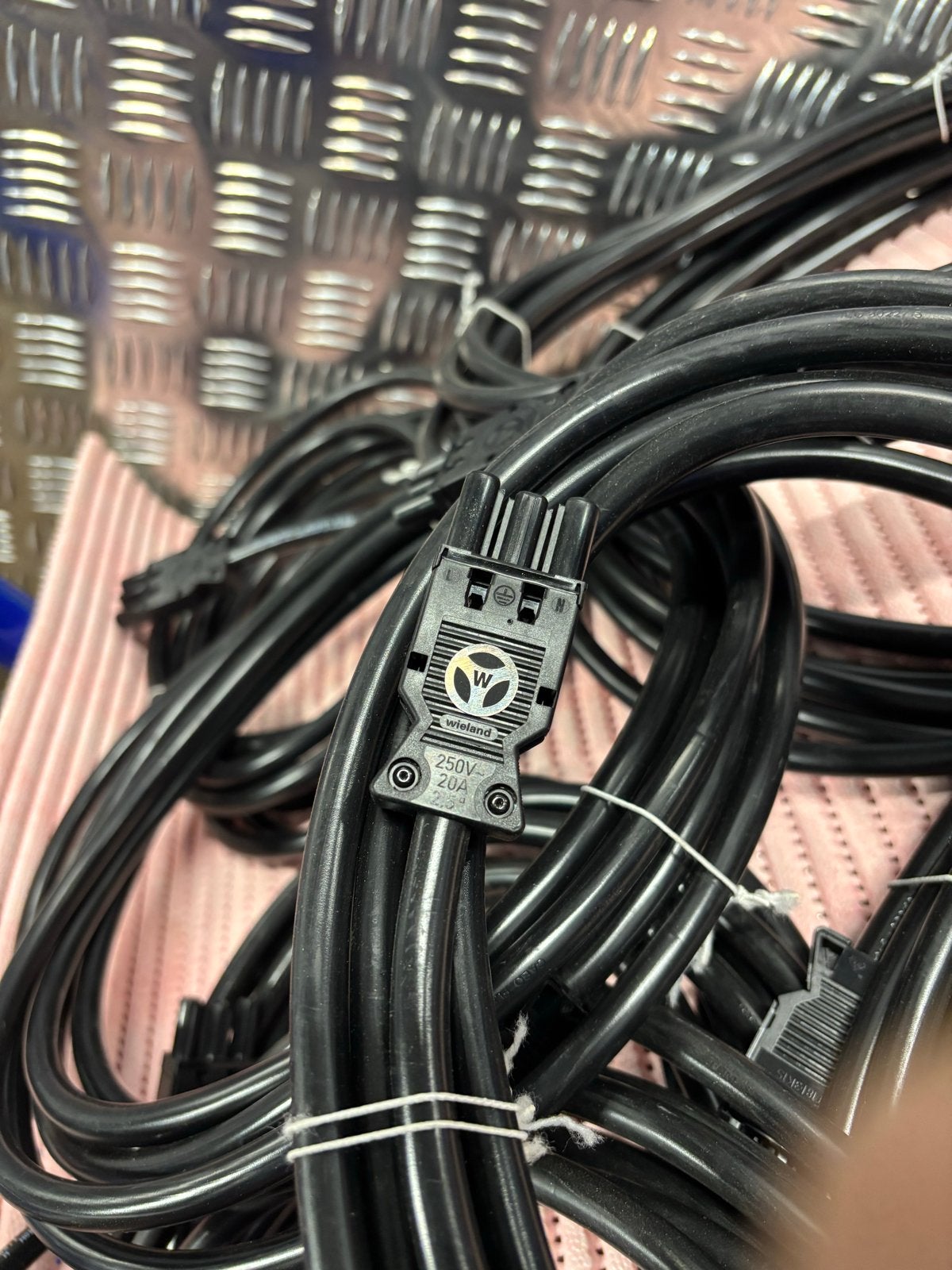 11 stuks Nieuwe Wieland Gesis RST20i3 kabels 250V 20A, Ophalen of Verzenden, Nieuw, Wieland, Kabel of Snoer
