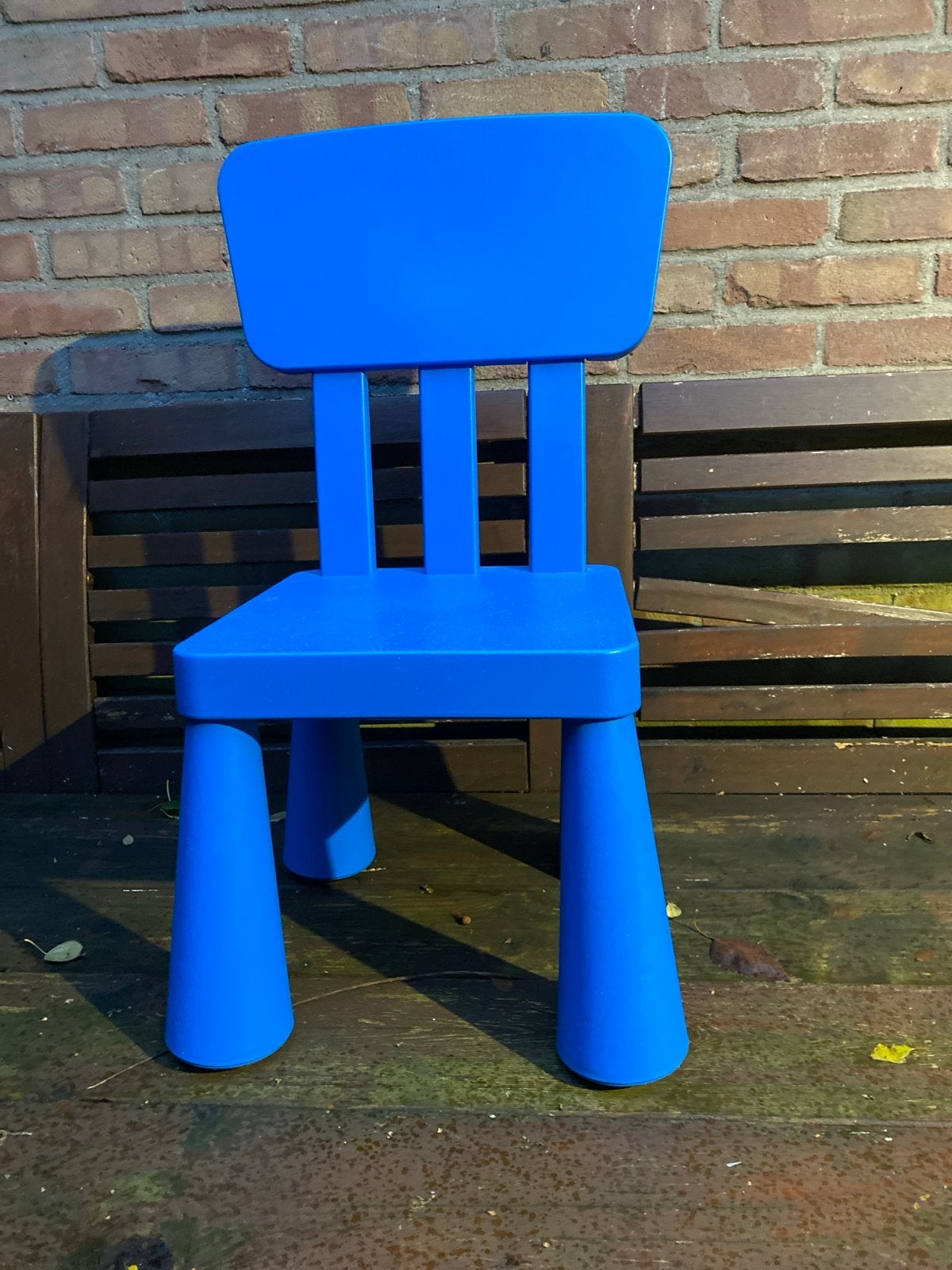 Blauwe kinderstoel IKEA (MAMMUT), Ophalen, Zo goed als nieuw, Stoel(en)