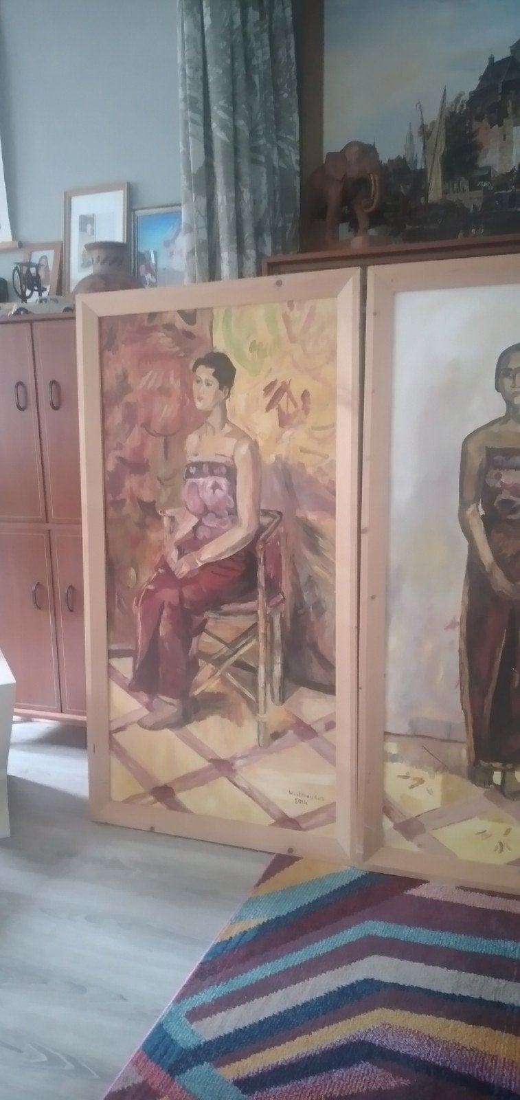Schilderij in de stijl van Isaac Israels, Antiek en Kunst, Kunst | Schilderijen | Klassiek, Ophalen of Verzenden