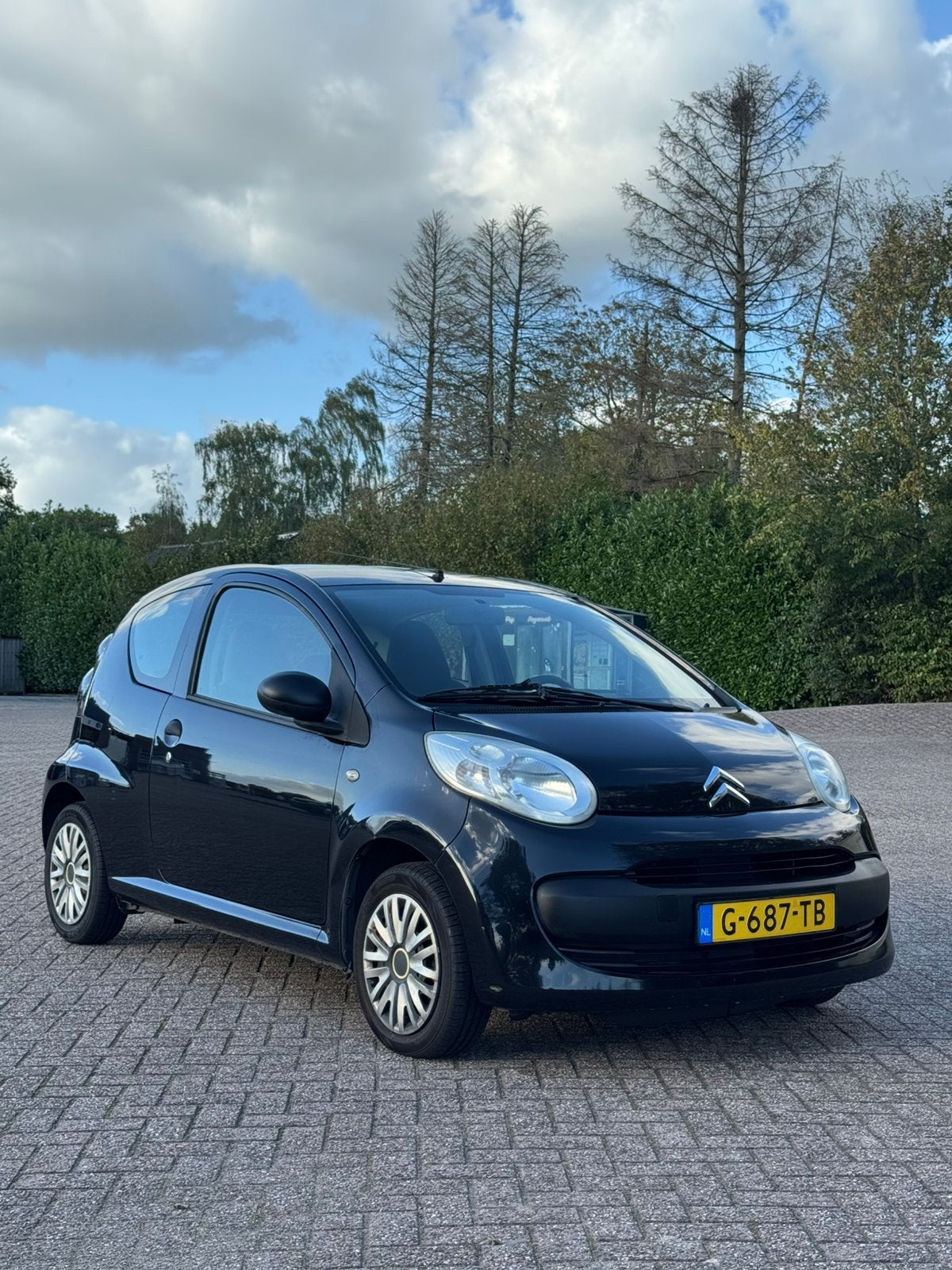 Citroën C1 1.0 3-DRS 2008 Zwart, Auto's, Voorwielaandrijving, 4 stoelen, C1, Handgeschakeld