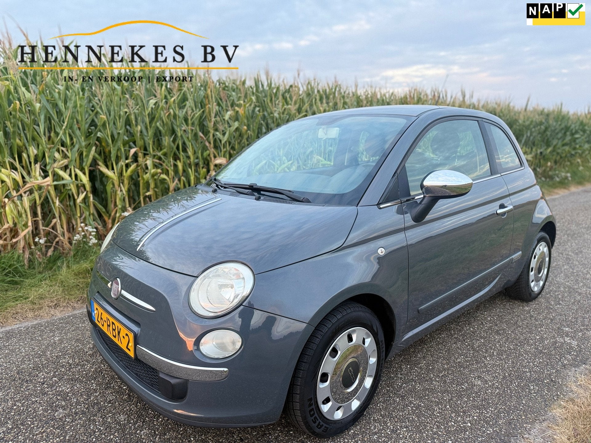 Fiat 500 1.2 Pop, Auto's, Euro 5, Stof, Gebruikt, 4 cilinders