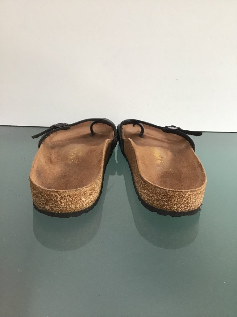Birkenstock Piazza 40 grijze slippers | Gratis verzenden, Kleding | Dames, Schoenen, Slippers, Verzenden, Zo goed als nieuw, Grijs