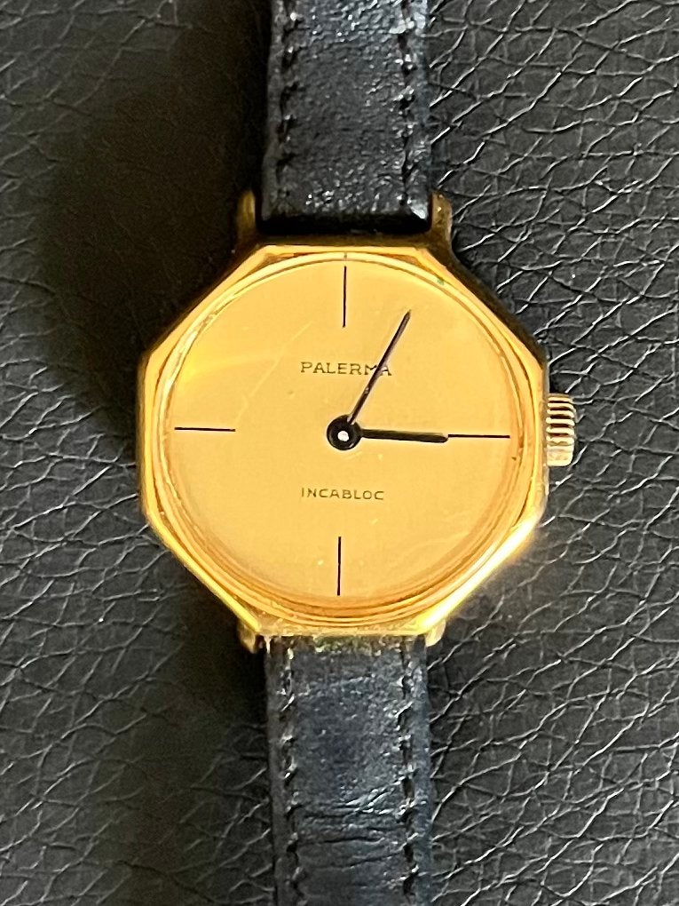 Vintage Palerma dameshorloge, Ophalen of Verzenden, Staal, Overige merken, 1960 of later