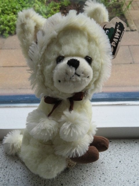 Hond Chihuahua Chiwawa merk Paws by Dino Dinotoys creme, Nieuw, Wasbaar, Wit, Hond