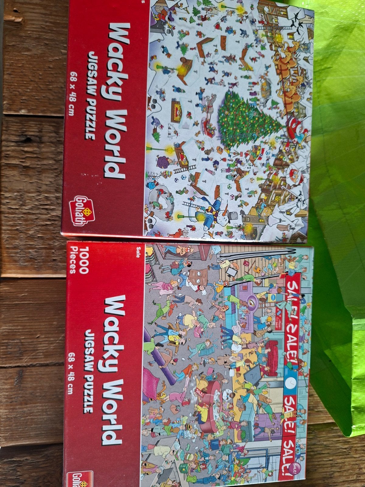 2 puzzels compleet, Ophalen of Verzenden, 500 t/m 1500 stukjes, Zo goed als nieuw