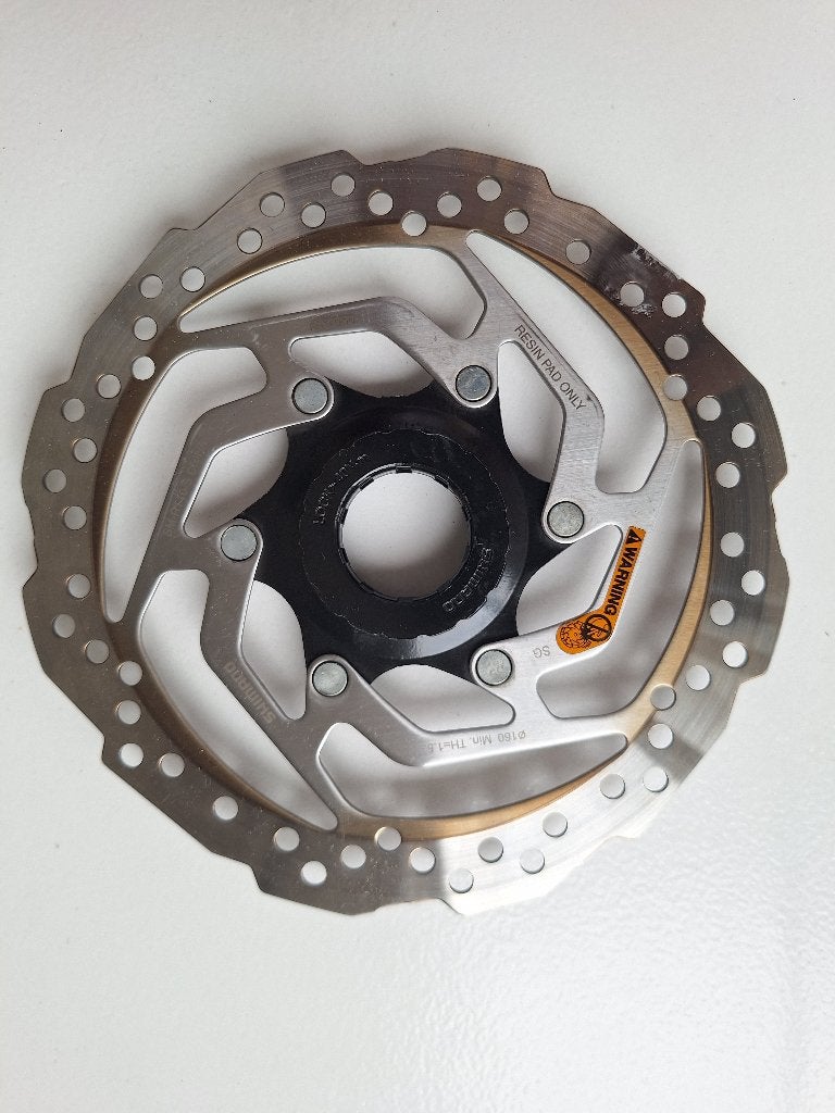 Shimano remschijf 160 mm centerlock, Overige merken, Remmen, Gebruikt, Staal