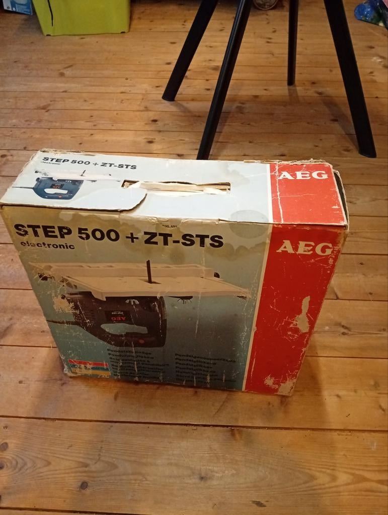 AEG STEP 500 electronic decoupeerzaag met toebehoren, Doe-het-zelf en Verbouw, AEG, Gebruikt, Decoupeerzaag, Ophalen of Verzenden