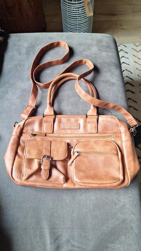 JACK MILLES Tas - Bruin Schoudertasje/Handtas, Ophalen of Verzenden, Zo goed als nieuw, Bruin, Handtas