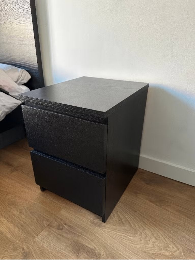 IKEA MALM Chest of drawers with 2 drawers, Ophalen, Minder dan 50 cm, Zo goed als nieuw, 3 of 4 laden