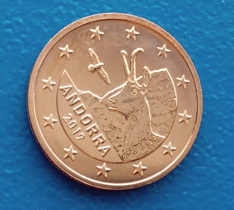 Andorra 2 Eurocent - 2019 UNC, Verzenden, Overige landen, 2 cent, Losse munt